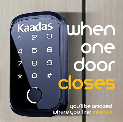 A Kaadas brand digital keypad lock