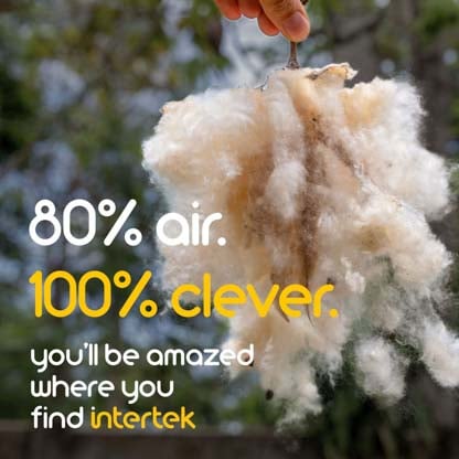 A bundle of natural fiber from the kapok tree